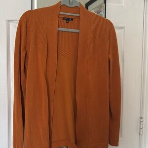 Yellow orange open cardigan